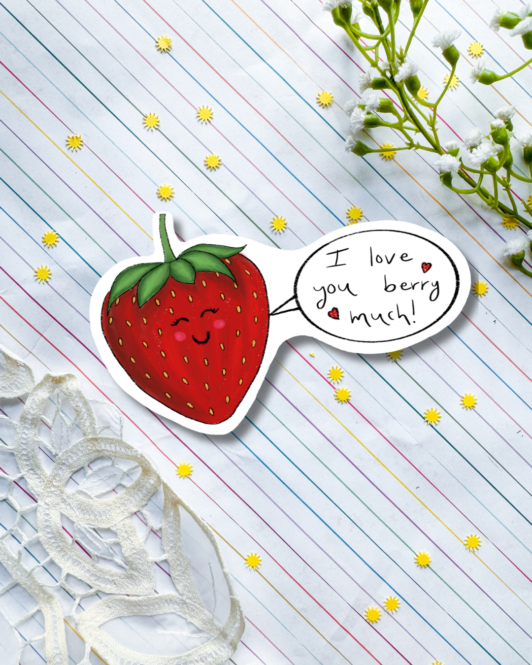 I Love You Berry Much | Sticker