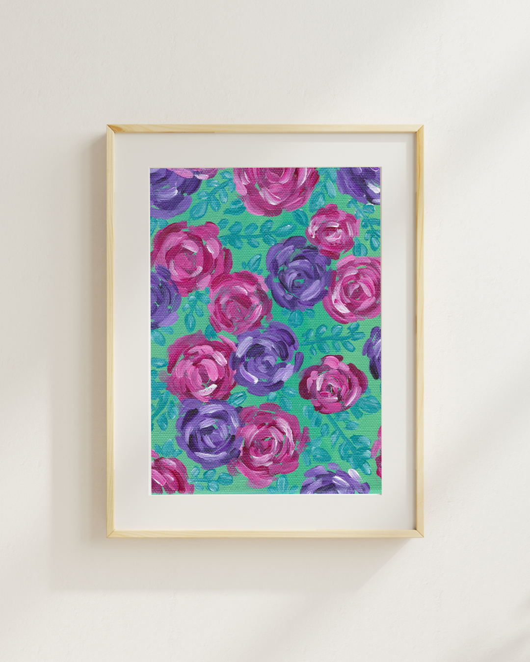 Pink & Purple Roses | Fine Art Print