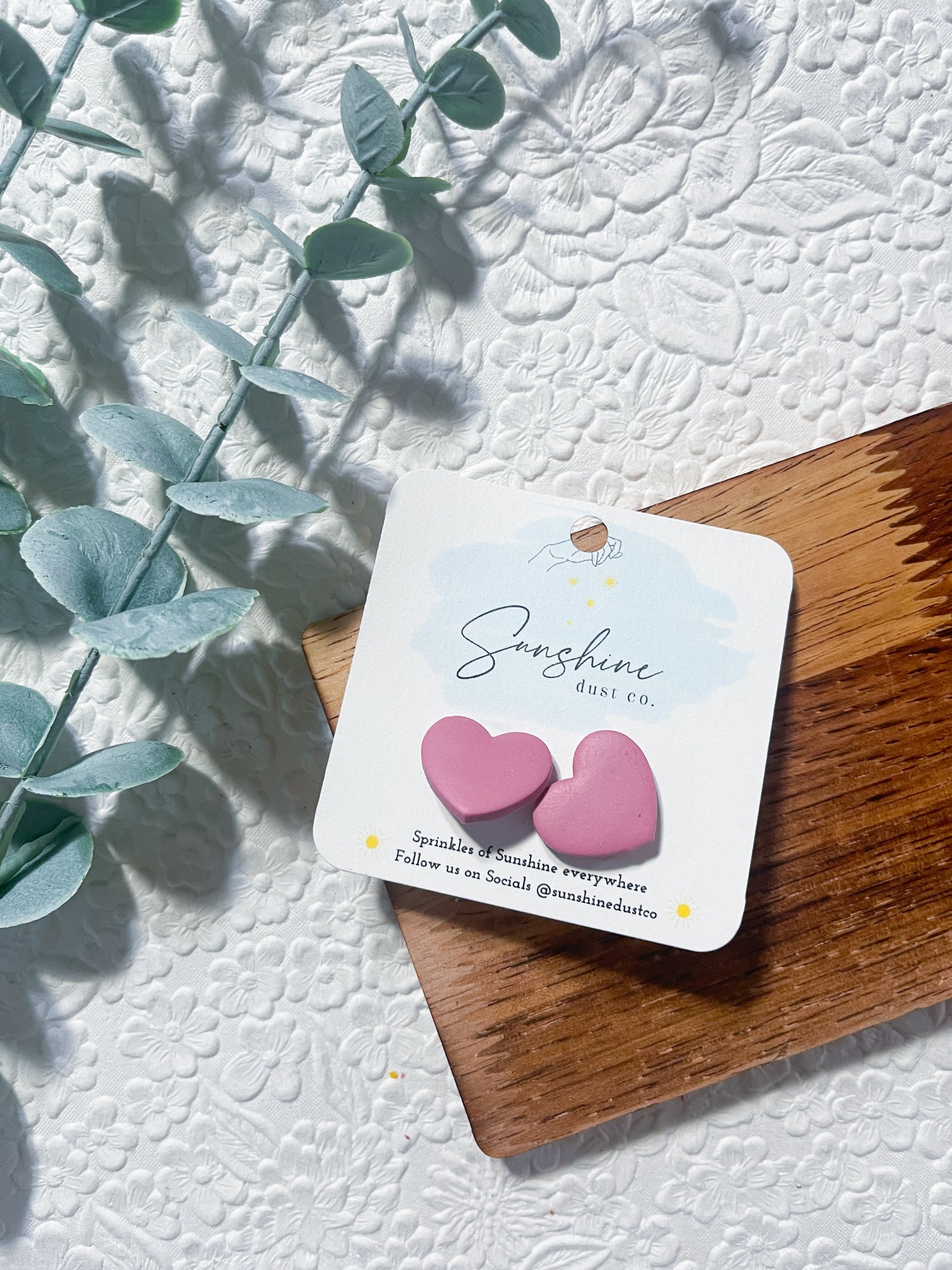 Heart Stud | Polymer Clay Earrings