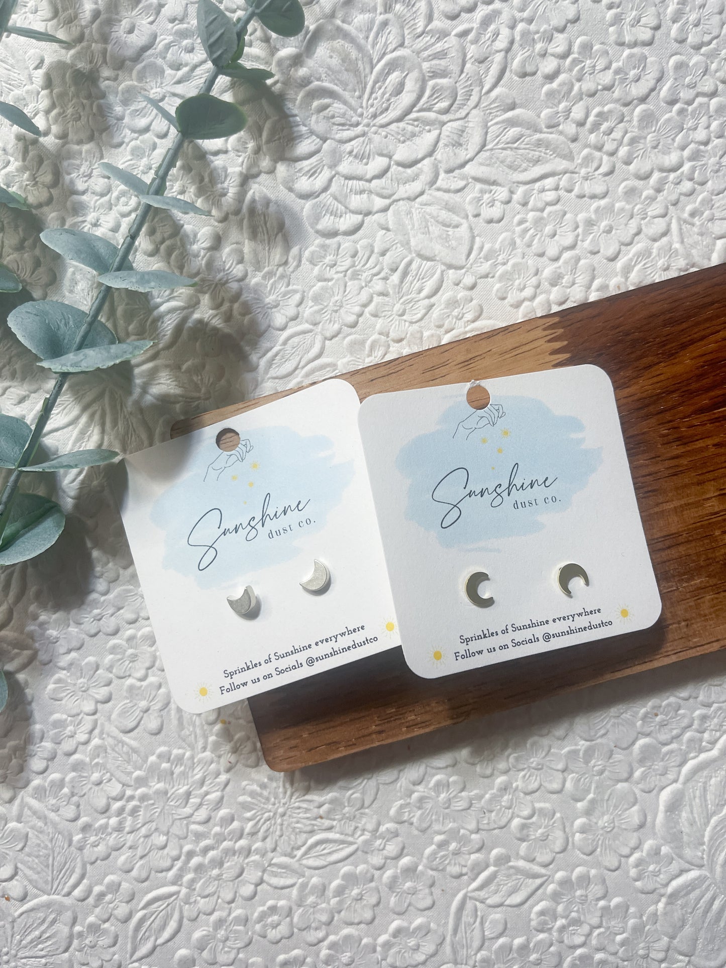 Moon Stud Earring