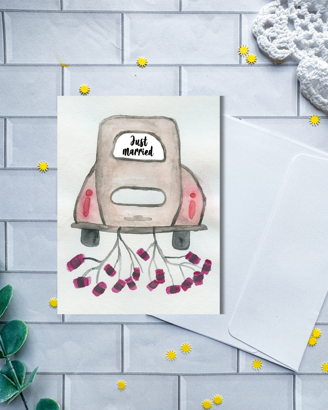 Just Married | Greeting Card