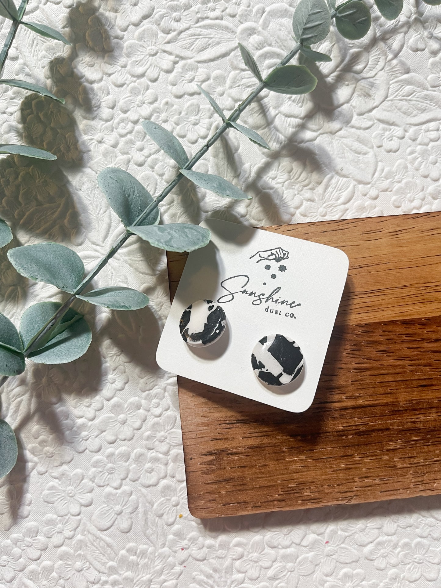 Birch Tree Stud | Polymer Clay Earring