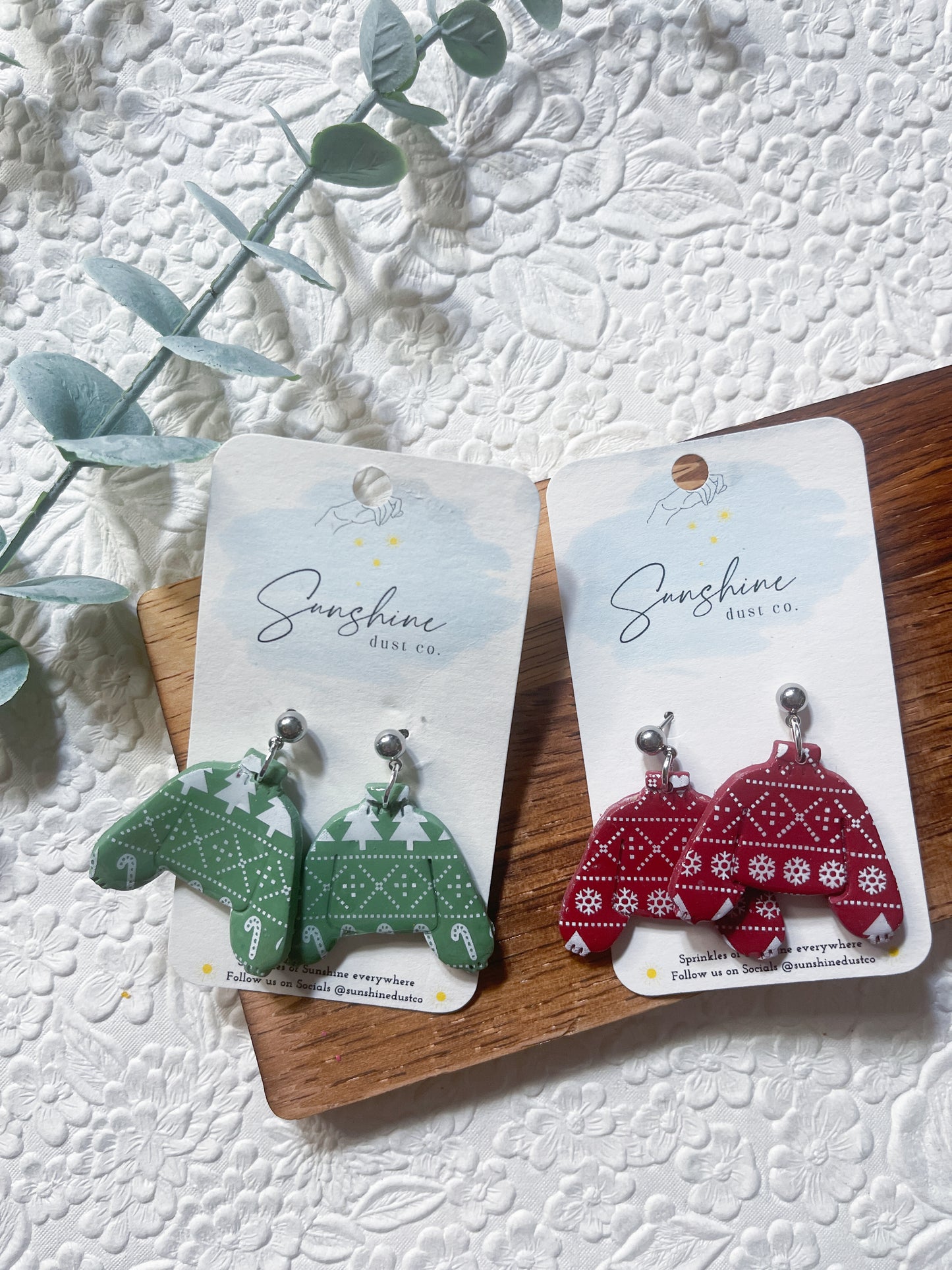 Sweaters | Polymer Clay Earrings