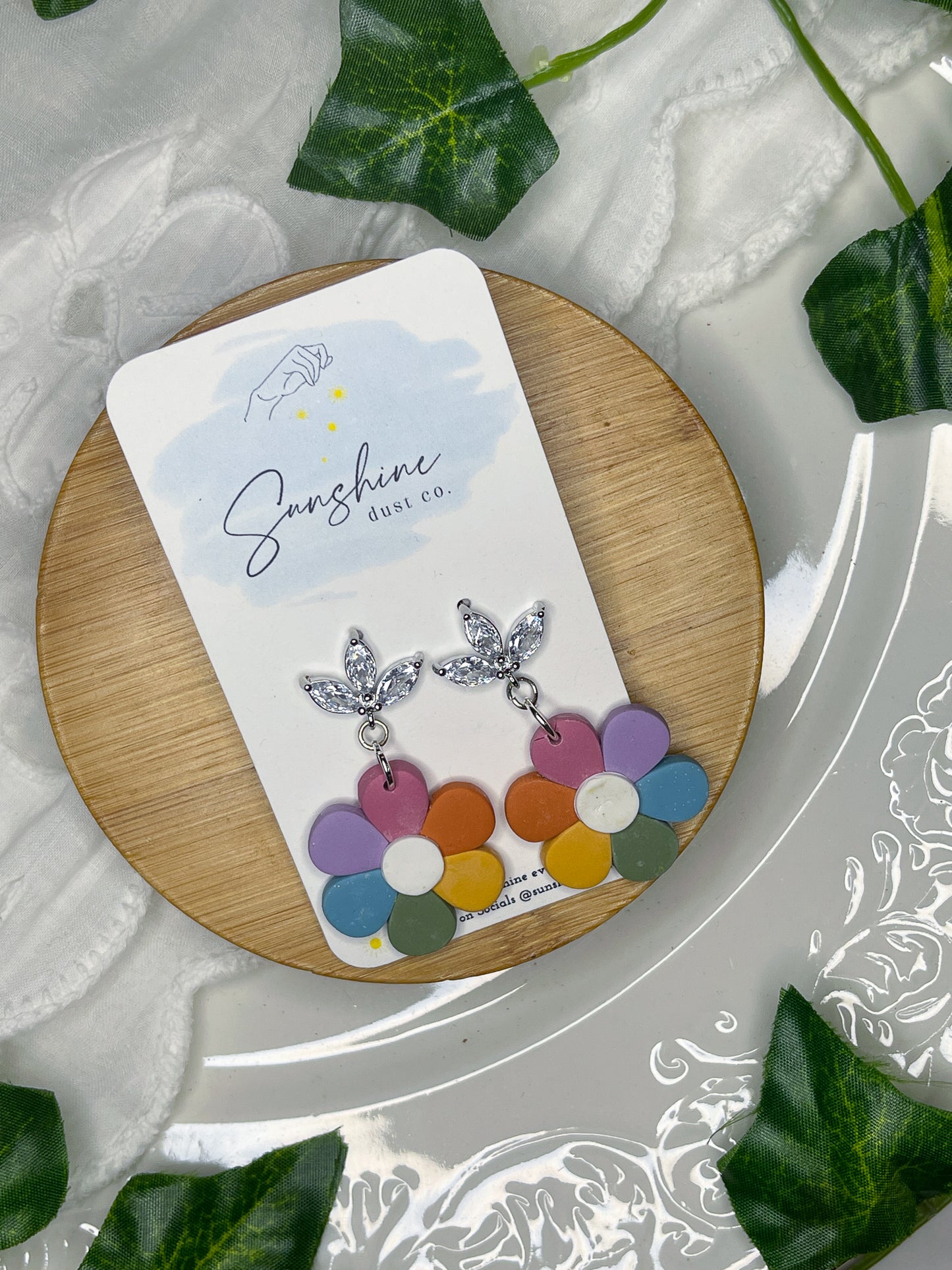 Kelsea | Flower Polymer Clay Earrings