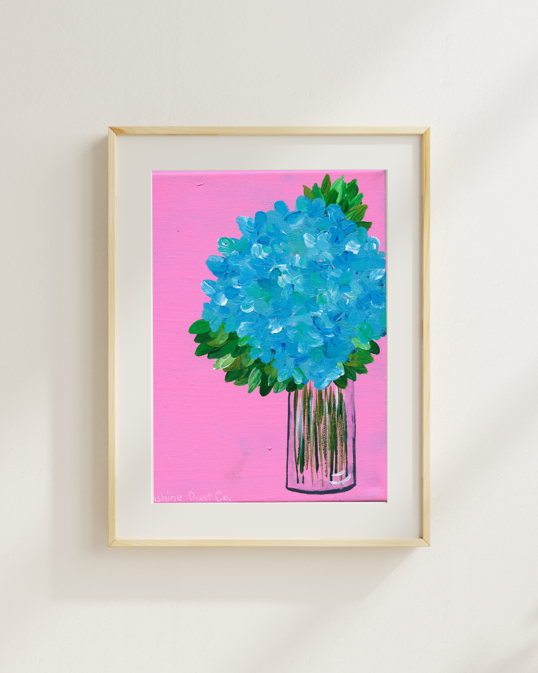 Blue Flowers in Vase | Fine Art Print