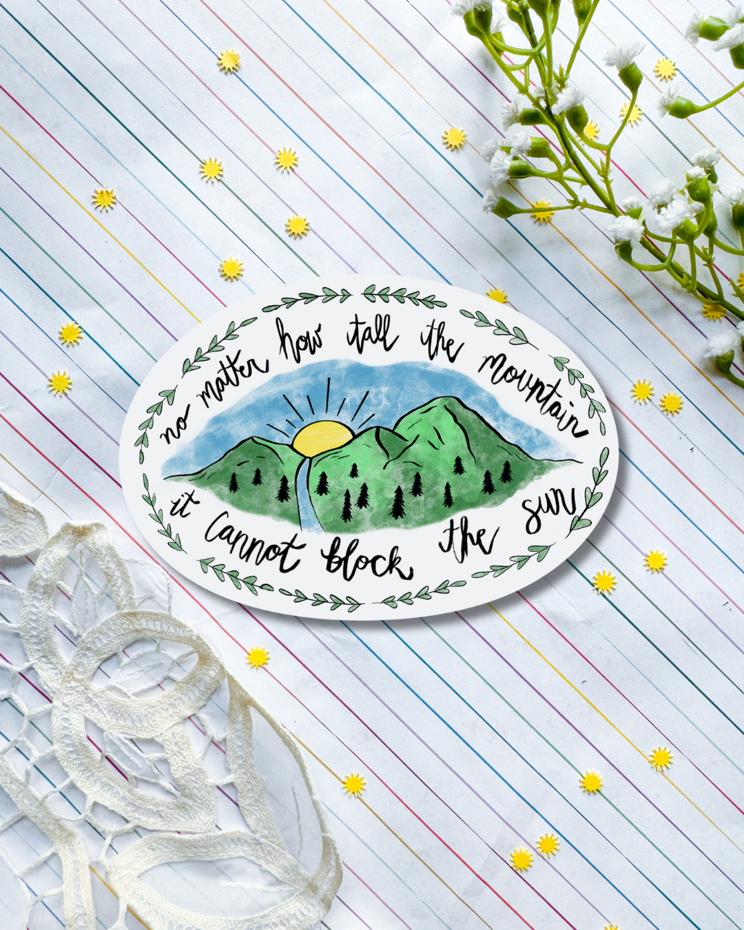 No Matter, Mountain | Sticker