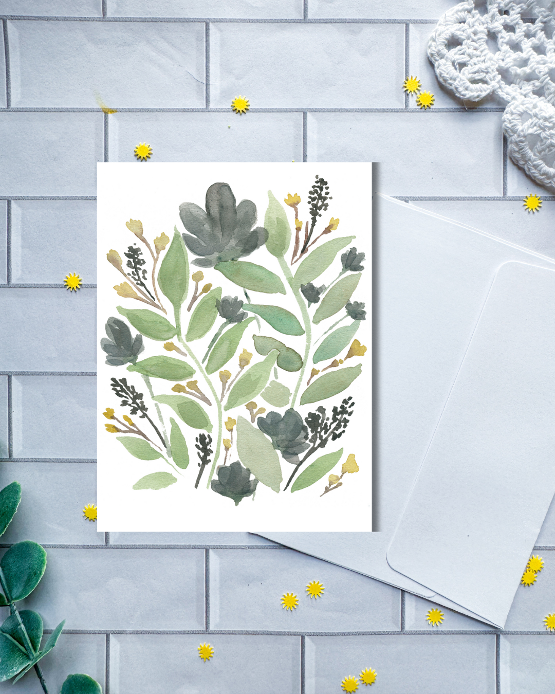 Neutral Floral | Greeting Card