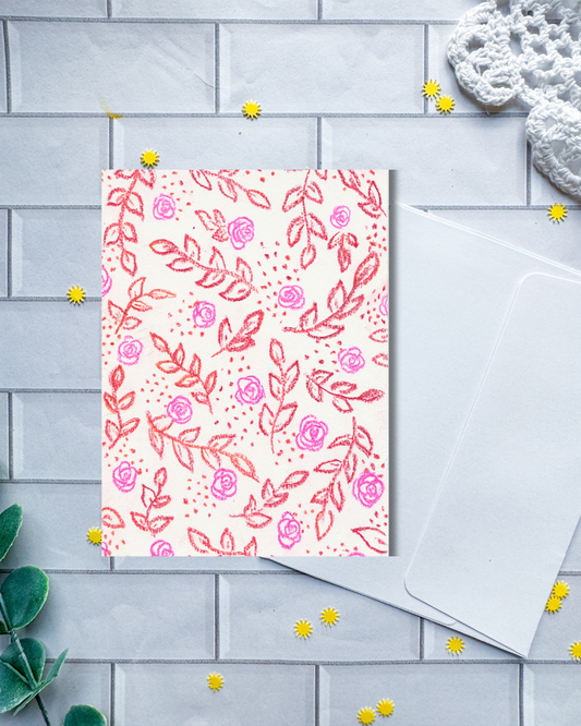 Textured Floral | Greeting Card