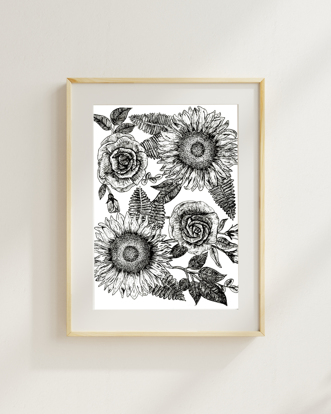 Black & White Flowers | Fine Art Print