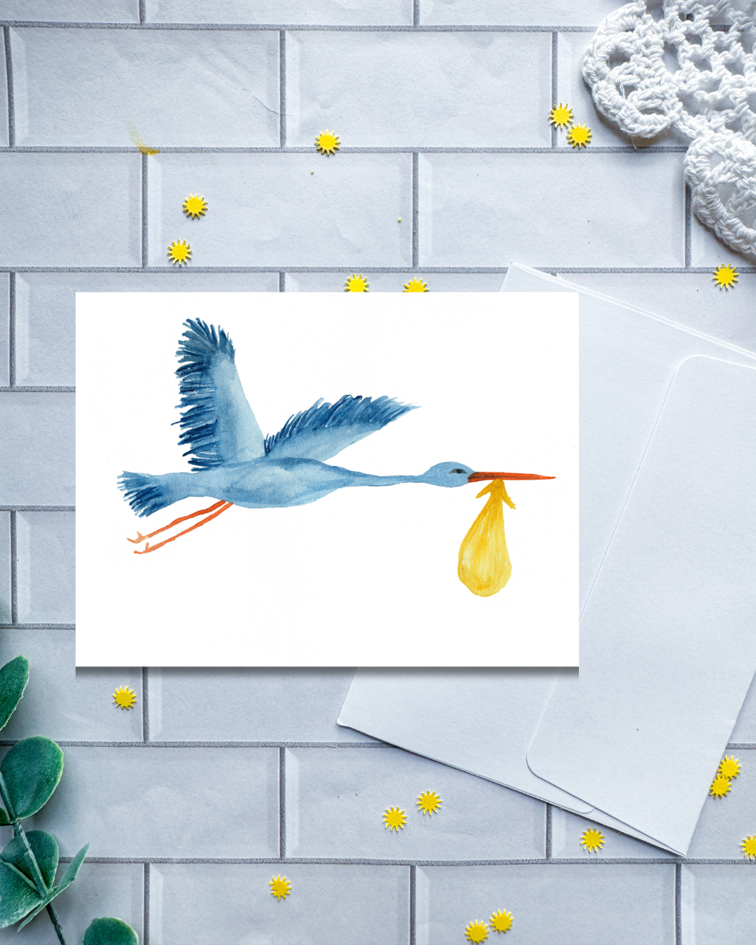 Stork Baby | Greeting Card
