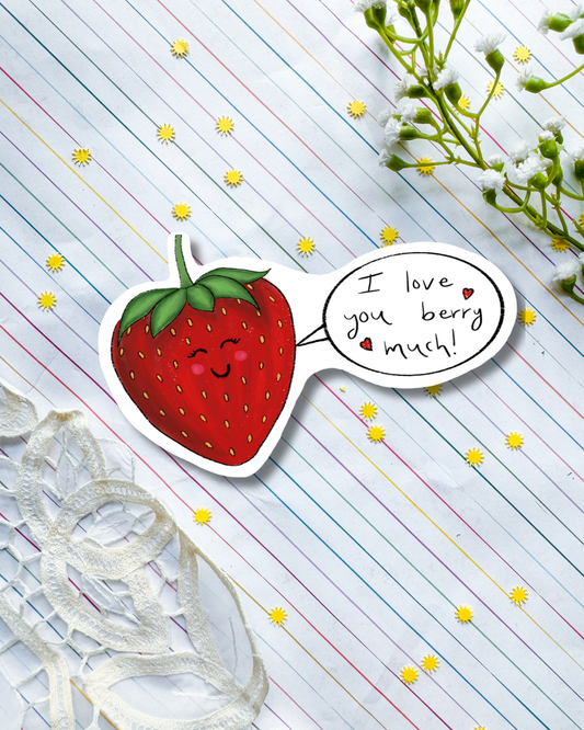 I Love You Berry Much | Sticker