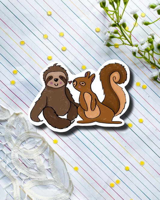 Sloth & Squirrel | Sticker
