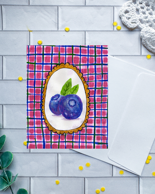 Blueberry Babe | Greeting Card