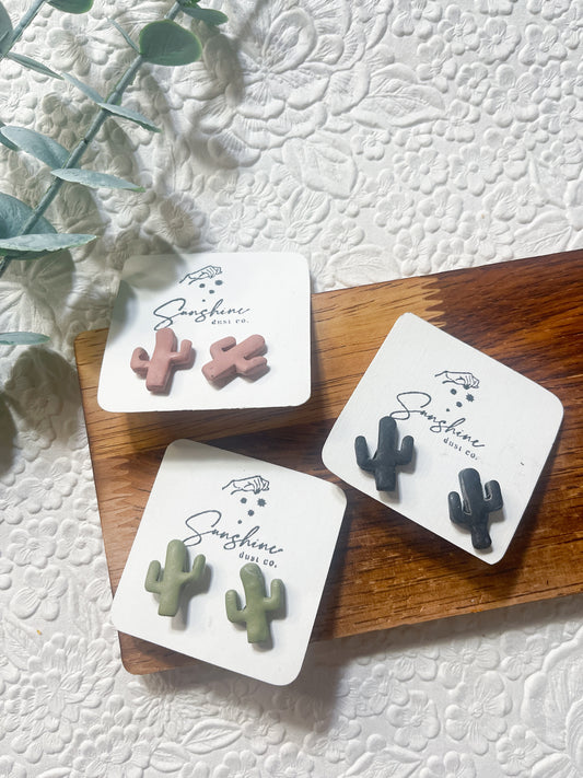Cactus Stud | Polymer Clay Earring