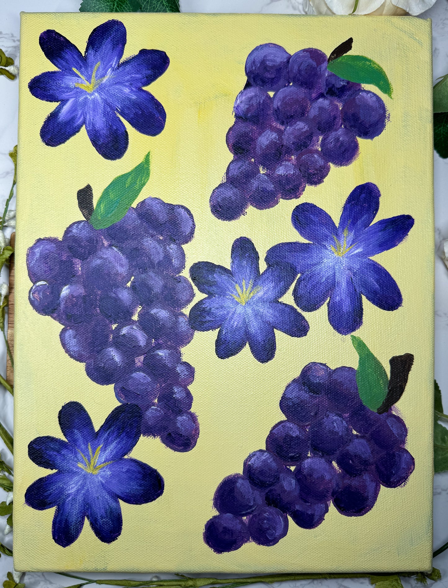 Grapes | Original Acrylic Painting