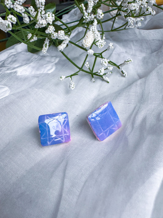 Patch Stud | Polymer Clay Earrings