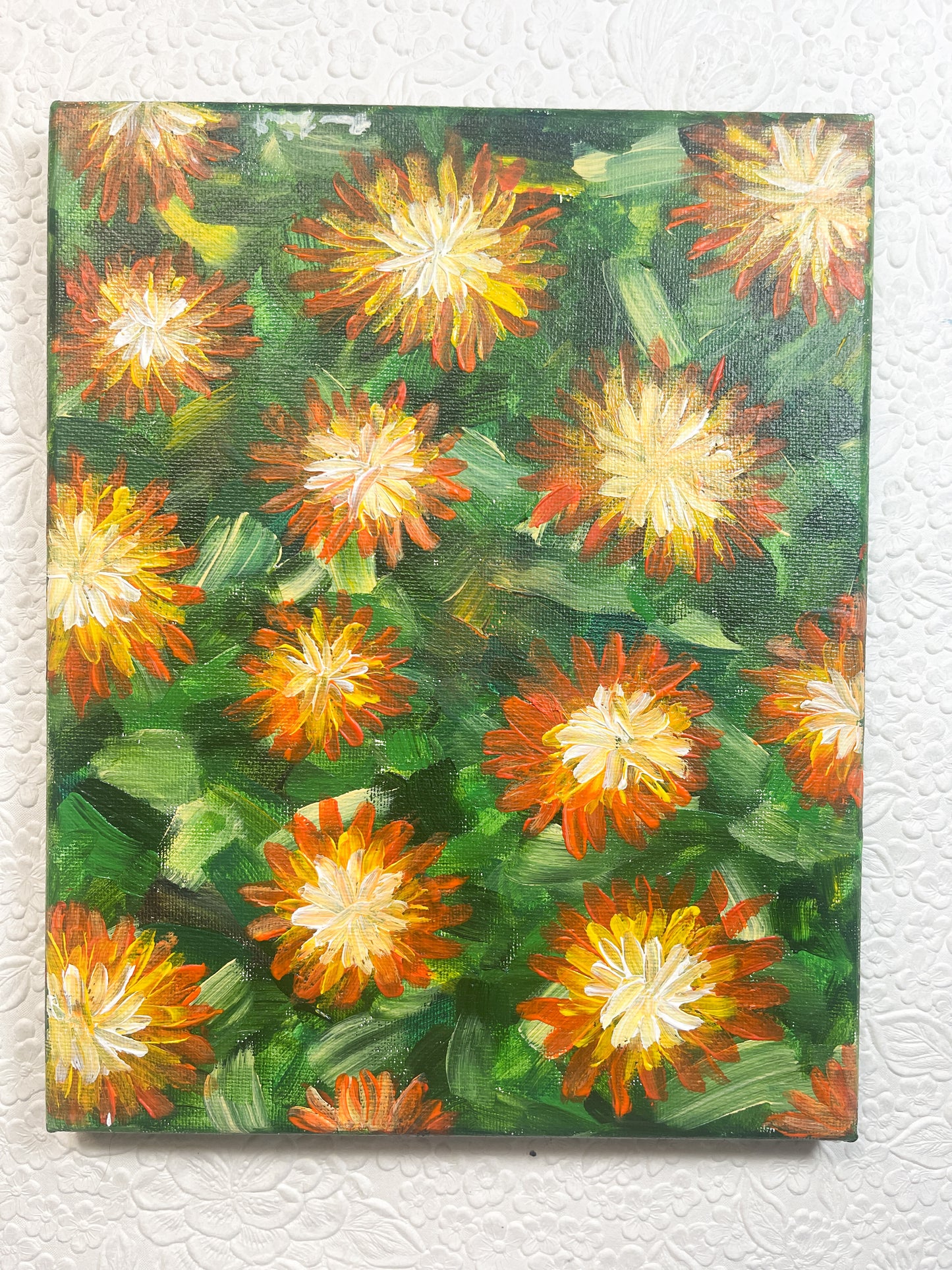 Orange Flower | Original on Canvas