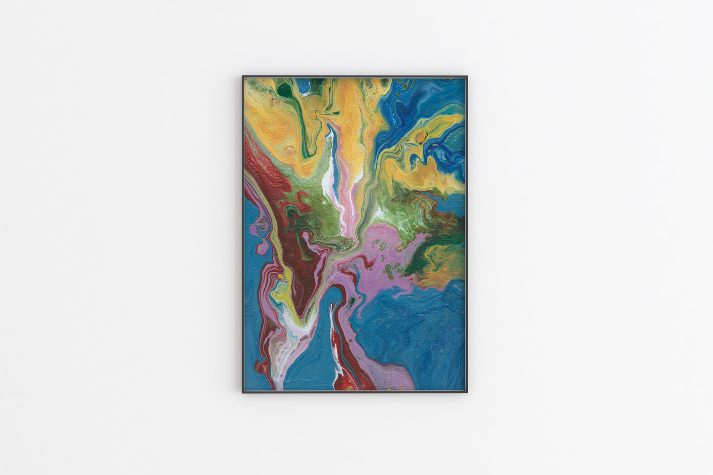 Rainbow Fluid Painting | Fine Art Print