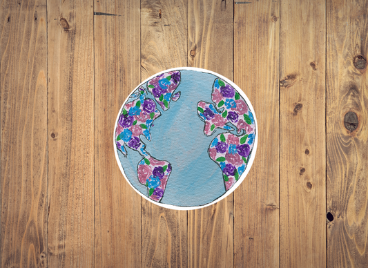 Floral Globe | Sticker