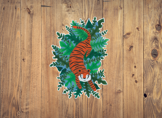 Tiger in Plants | Sticker