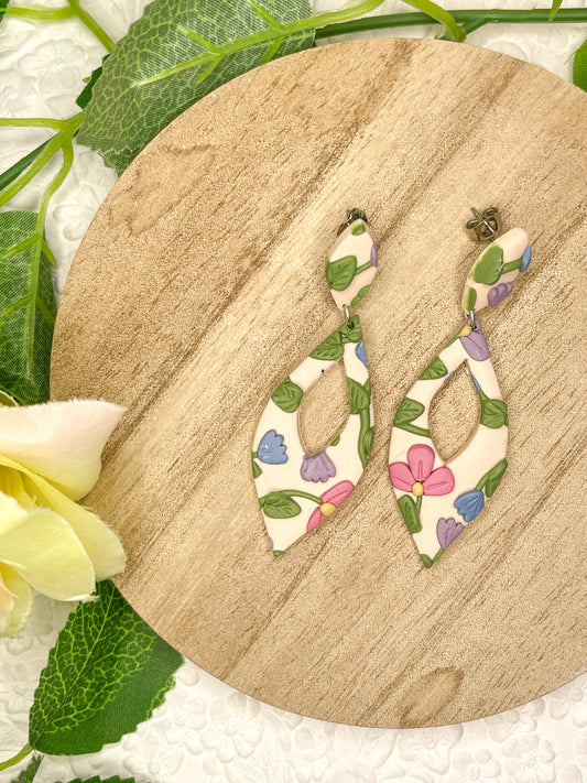 Primary Floral | Polymer Clay Earrings