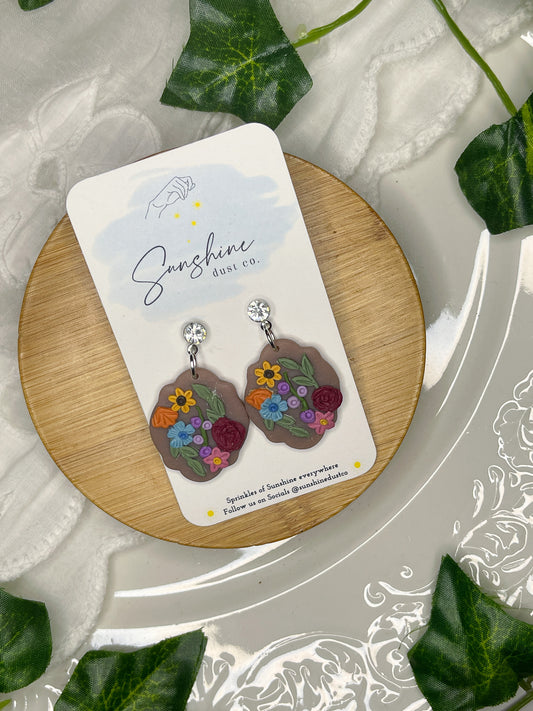 Gracie | Floral Polymer Clay Earrings
