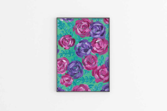 Pink & Purple Roses | Fine Art Print