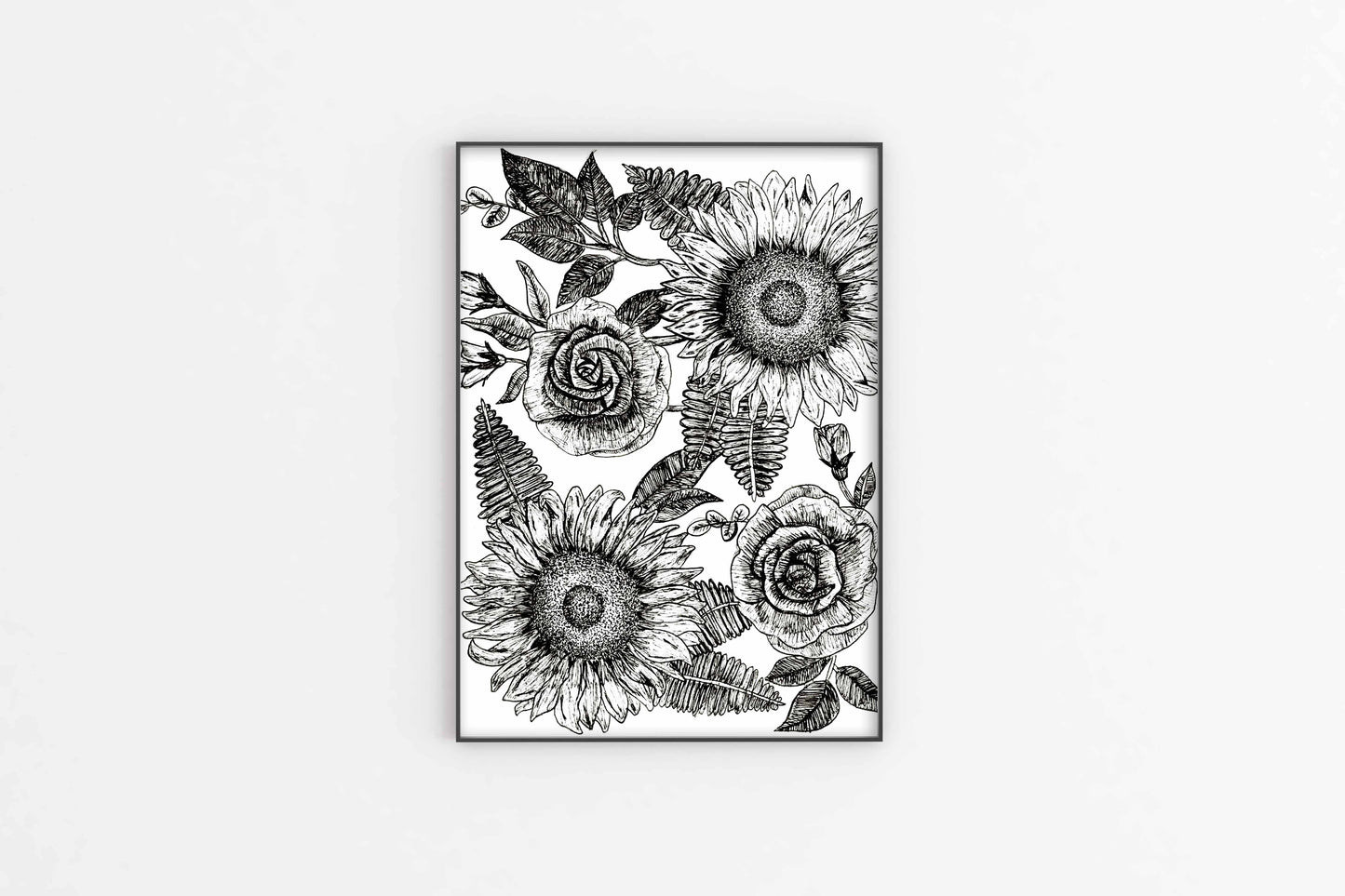 Black & White Flowers | Fine Art Print