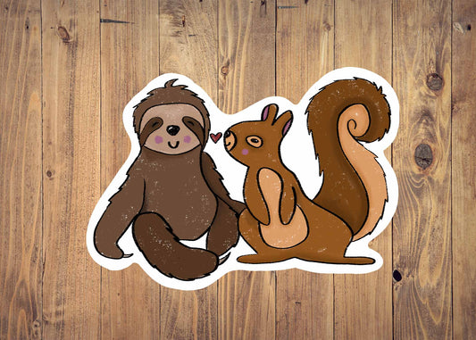 Sloth & Squirrel | Sticker