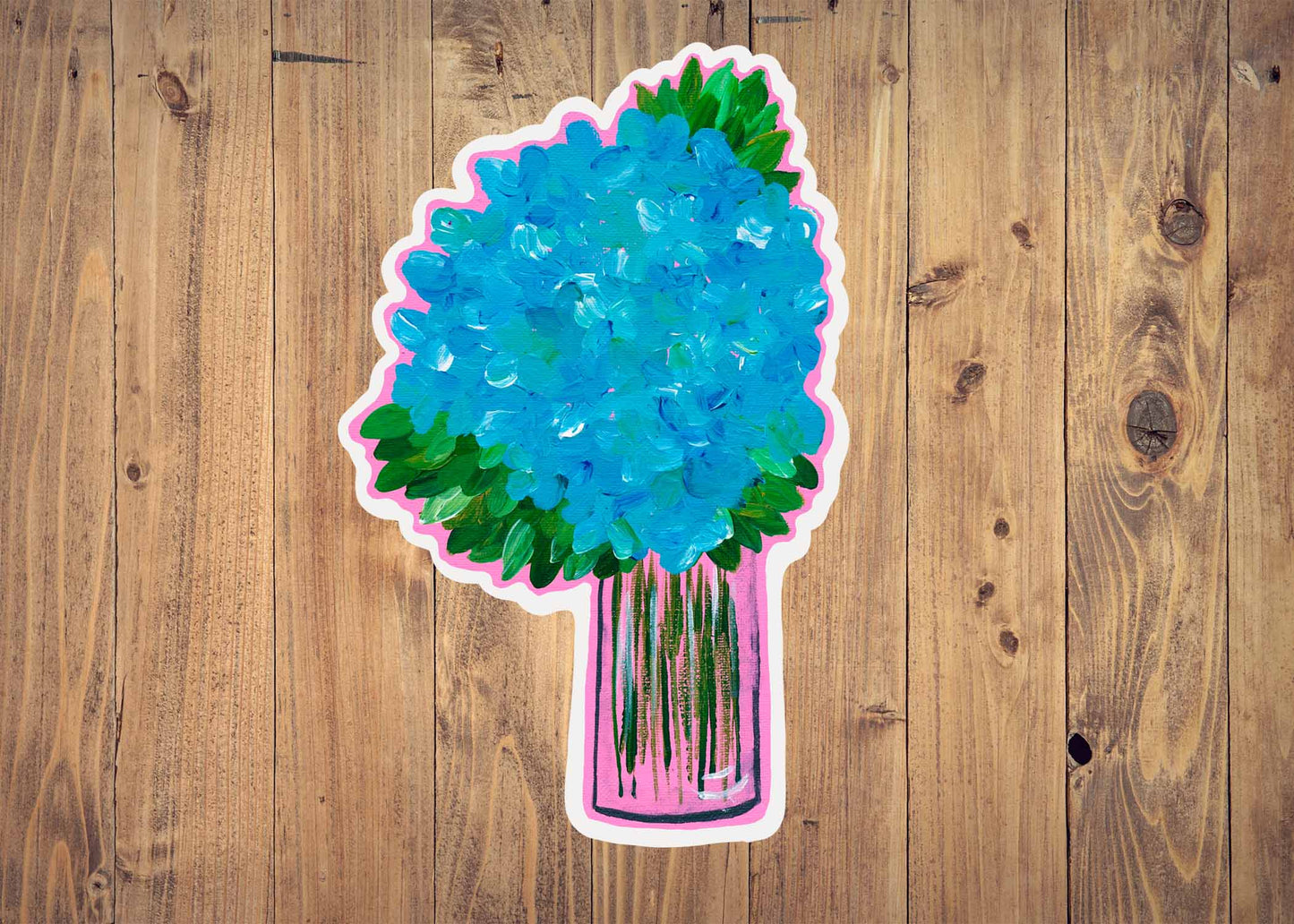 Blue Vase Flower | Sticker