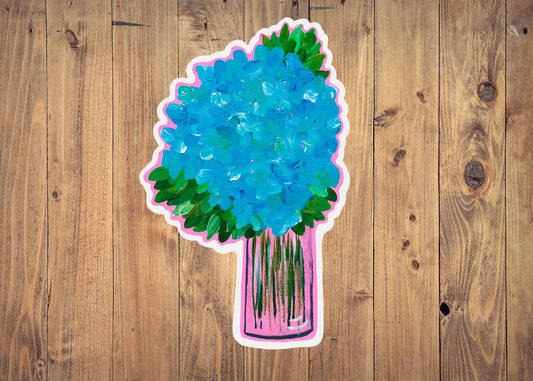 Blue Vase Flower | Sticker