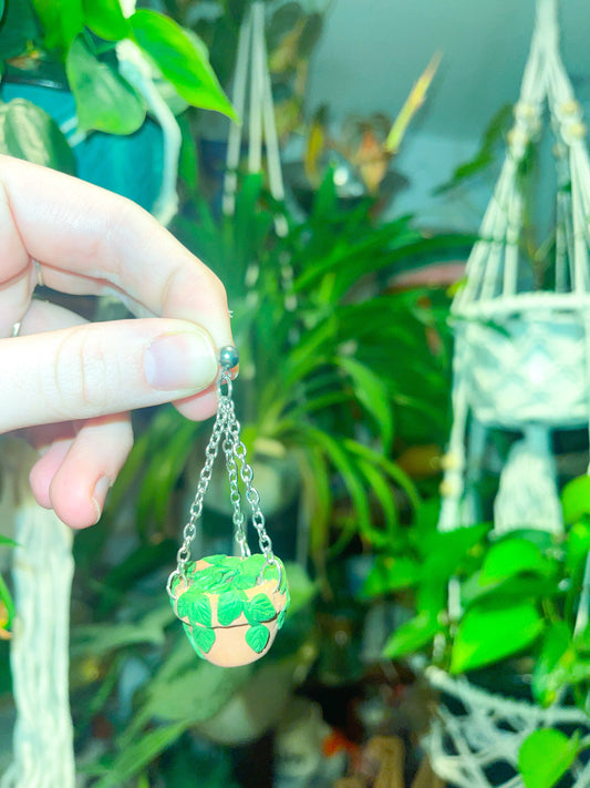 Plant Babes | Hanging Planters Polymer Clay Earrings